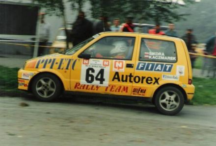Jacek Sikora i Marek Kaczmarek - Fiat Cinquecento Sporting.